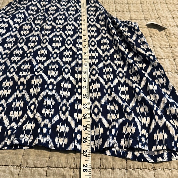 Old Navy tank blouse XL navy/white - Picture 4 of 5